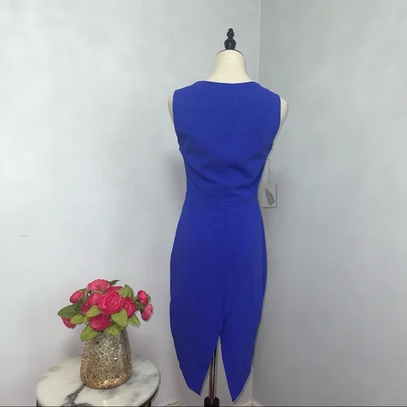 # Forever 21 Contemporary Asymmetrical Sleeveless Blue Short Dress New With Tag - Picture 7 of 15